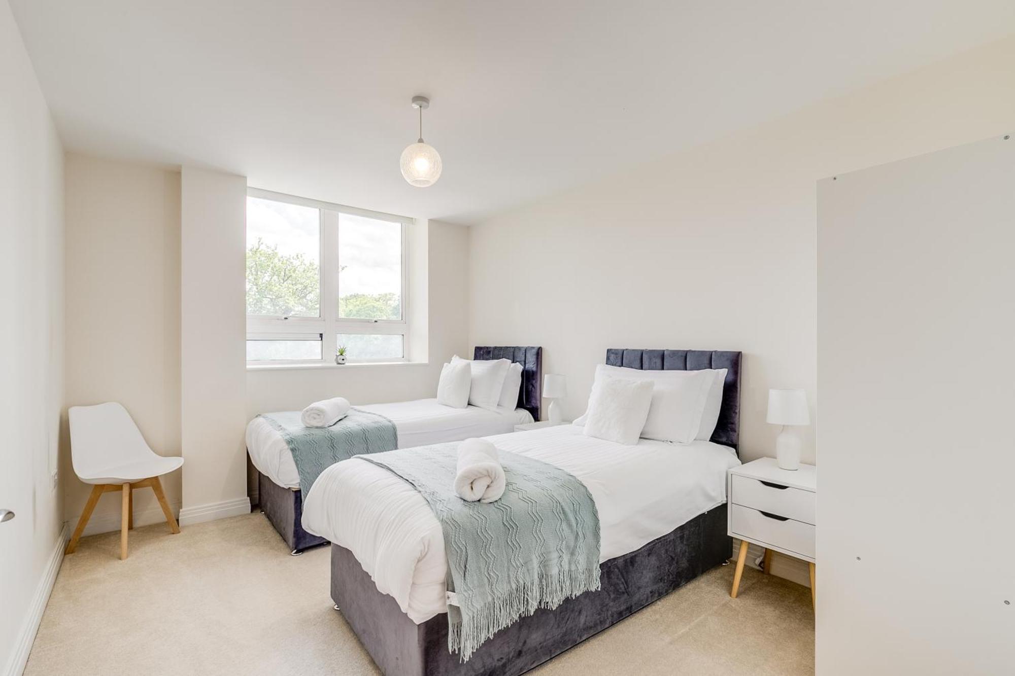 Modern Comfort Flat Town Centre Up To 8 People Apartment Stevenage Luaran gambar